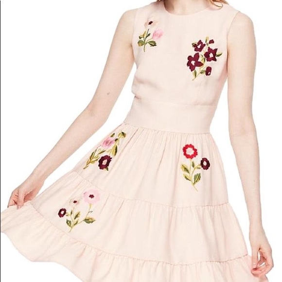 kate spade Dresses & Skirts - Kate Spade ♠️ Embroidered Floral Dress